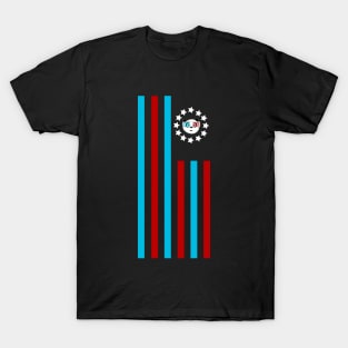 3D Panda - Flag T-Shirt